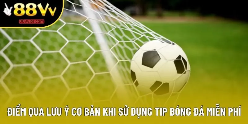 Điểm qua lưu ý cơ bản khi sử dụng tip bóng đá miễn phí