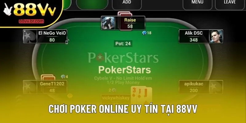 Chơi poker online uy tín tại 88VV Chơi poker online uy tín tại 88VV