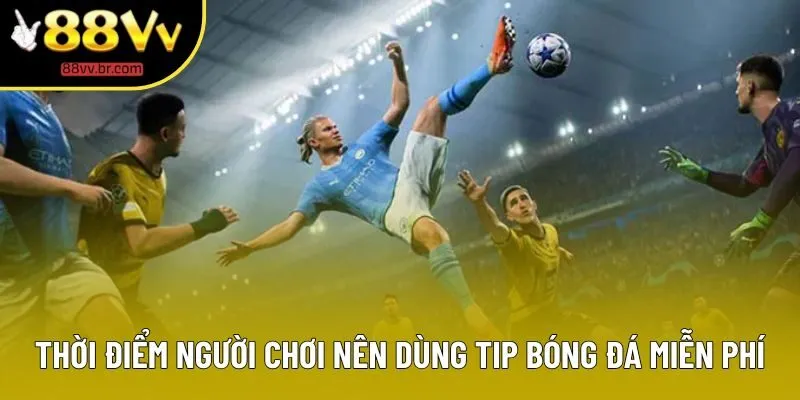 Thời điểm người chơi nên dùng tip bóng đá miễn phí