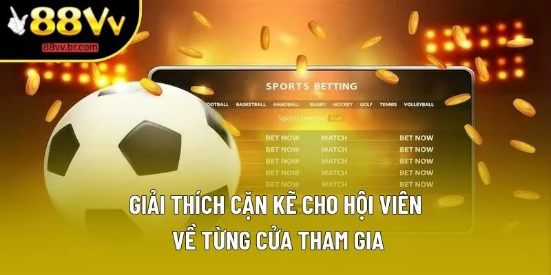 Giải thích cặn kẽ cho hội viên về từng cửa tham gia